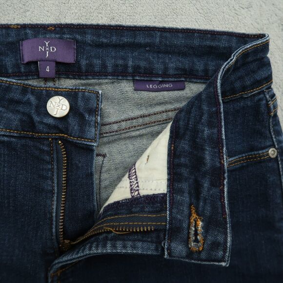 Not Your Daughters Jeans NYDJ Women's Size 4 Blue Mid-Rise Legging 30" Inseam - Picture 2 of 15